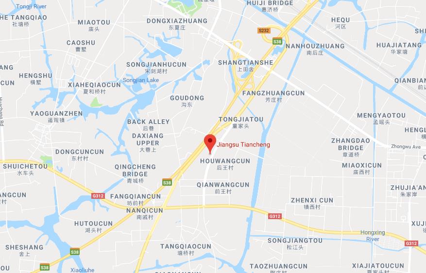 Jiangsu Tiancheng Group map